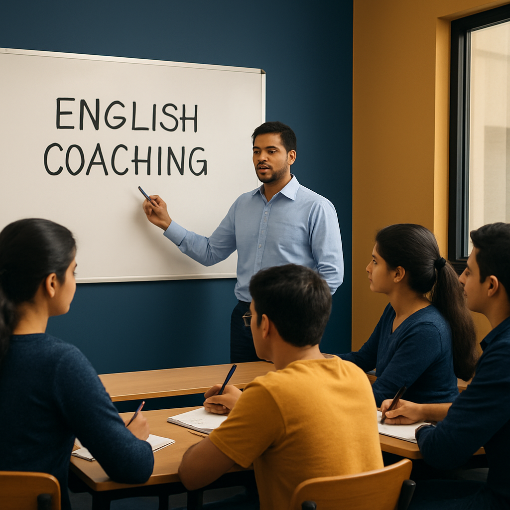 Classroom session at Deepak Sinha English Classes